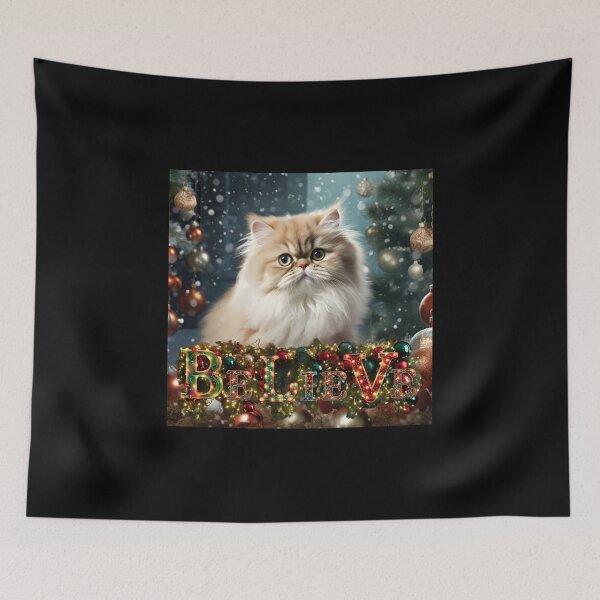 Item preview, Meowy Christmas: White Christmas Cat designed and sold by Fantasy Masterpiece.