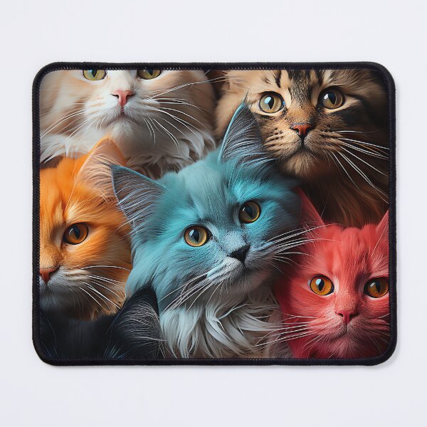 Item preview, Cute Kawaii Adorable Cats - Surreal Vivid Colored Sweet Cats 21 designed and sold by MadeByRobots.