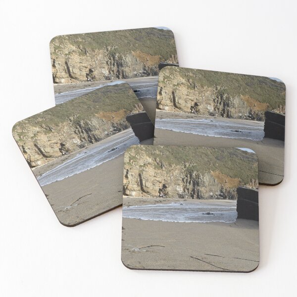 Item preview, Sea receding between rocky outcrop designed and sold by Anne Sanders.