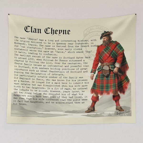 Item preview, Clan Cheyne Scottish History  designed and sold by BagTown Clans.
