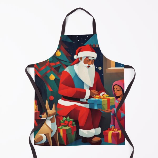 Item preview, Santa with Gifts for the Indian Village Kid designed and sold by Owl-o-the-wisp.