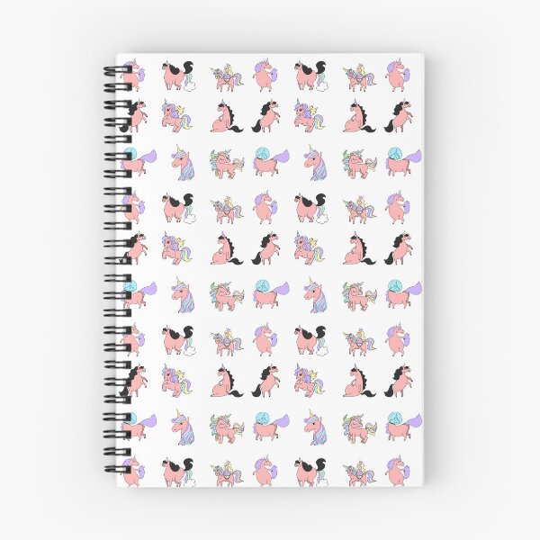Item preview, beautiful pink unicorns in different positions designed and sold by huape.