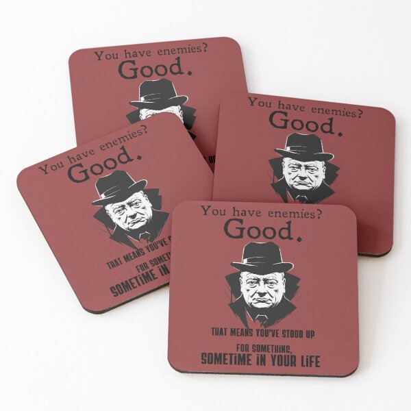 Item preview, Churchill quote about enemies designed and sold by maxcaballero111.
