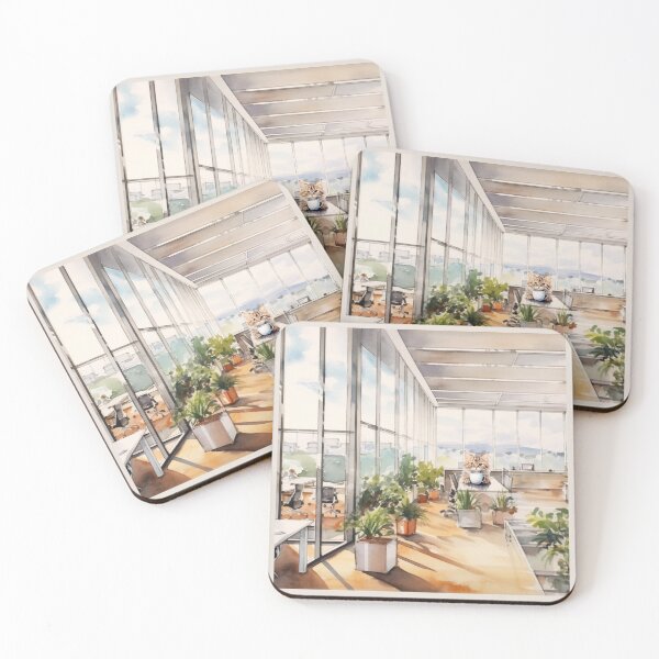 Item preview, funny, cool, cute, cat, coffee, the office background designed and sold by Cerulean-Shop.
