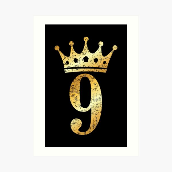 crown number 1 birthday anniversary ancient gold art print for sale by theshirtshops redbubble