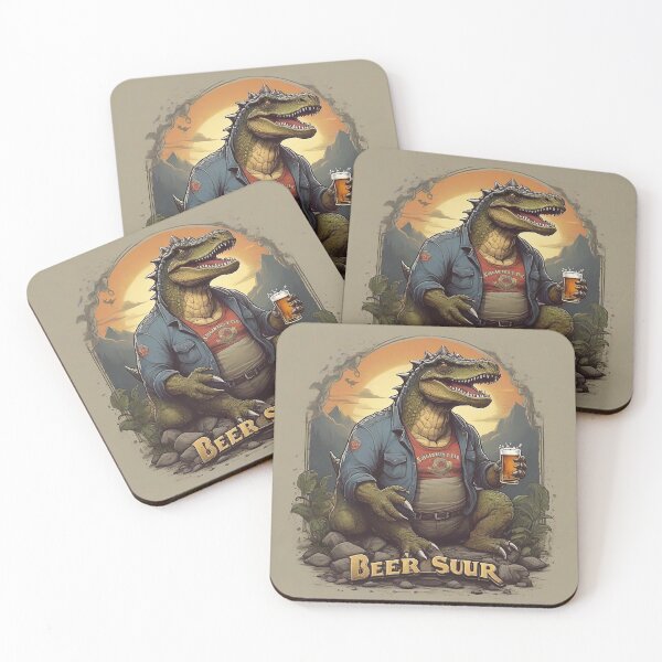 Item preview, Dinosaure and Beer Extravaganza: Unique Designs for Dino Enthusiasts and Brew Lovers! designed and sold by Fafa ND.