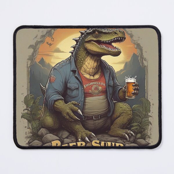 Item preview, Dinosaure and Beer Extravaganza: Unique Designs for Dino Enthusiasts and Brew Lovers! designed and sold by Fafa ND.