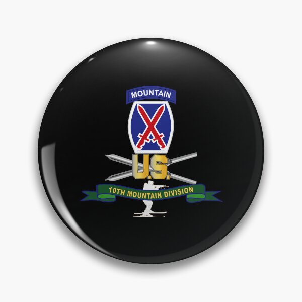 Item preview, Army - 10th Mountain Division - SSI w Ski Branch - Ribbon X 300 designed and sold by Military Insignia Products.
