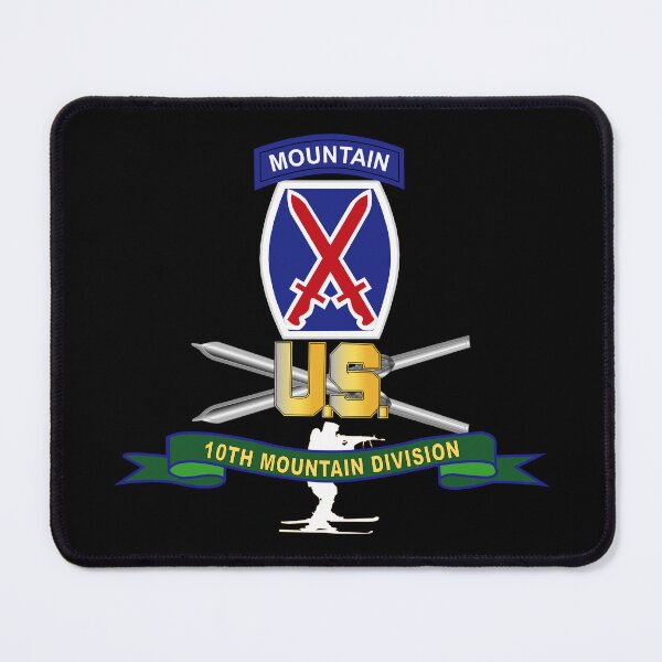 Item preview, Army - 10th Mountain Division - SSI w Ski Branch - Ribbon X 300 designed and sold by Military Insignia Products.