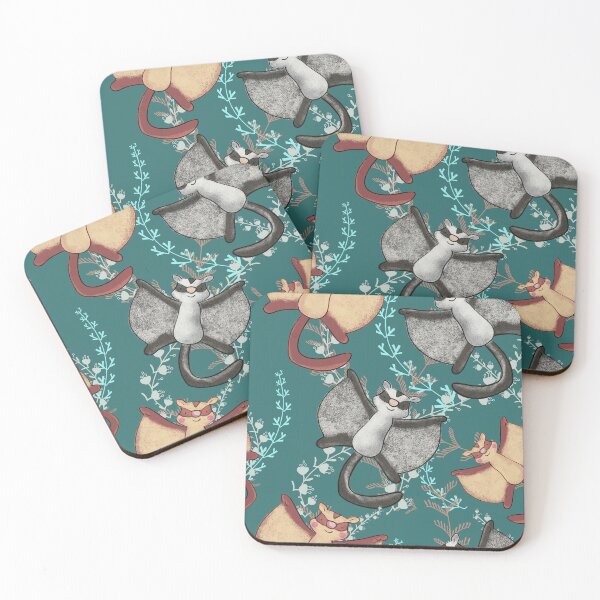 Item preview, Cute Flying Sugar Sliders, Flying Squirrels designed and sold by dreamlara.