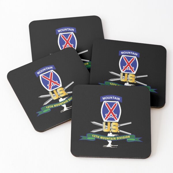 Item preview, Army - 10th Mountain Division - SSI w Ski Branch - Ribbon X 300 designed and sold by Military Insignia Products.