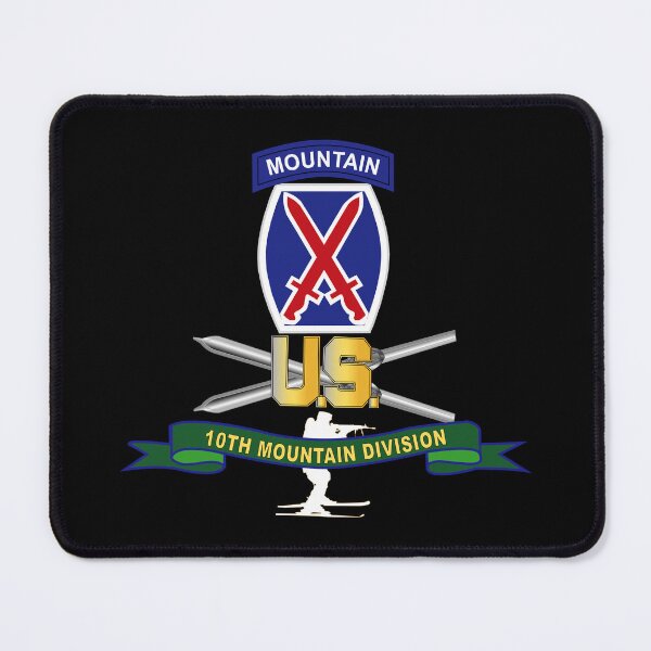 Item preview, Army - 10th Mountain Division - SSI w Ski Branch - Ribbon X 300 designed and sold by Military Insignia Products.