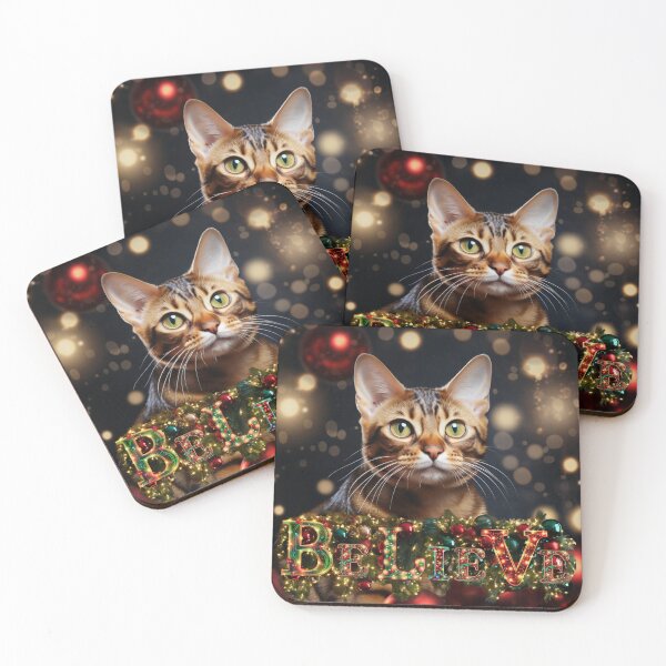 Artikelvorschau, Meowy Christmas: Weihnachts-Bengalkatze entworfen und verkauft von Fantasy Masterpiece.