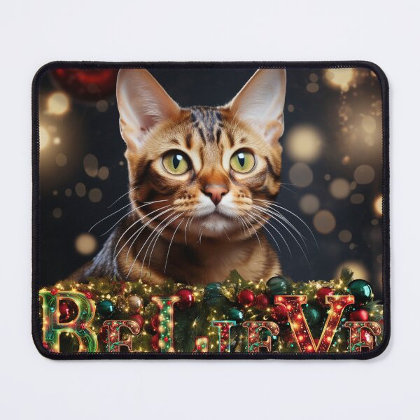 Item preview, Meowy Christmas: Christmas Bengal Cat designed and sold by Fantasy Masterpiece.