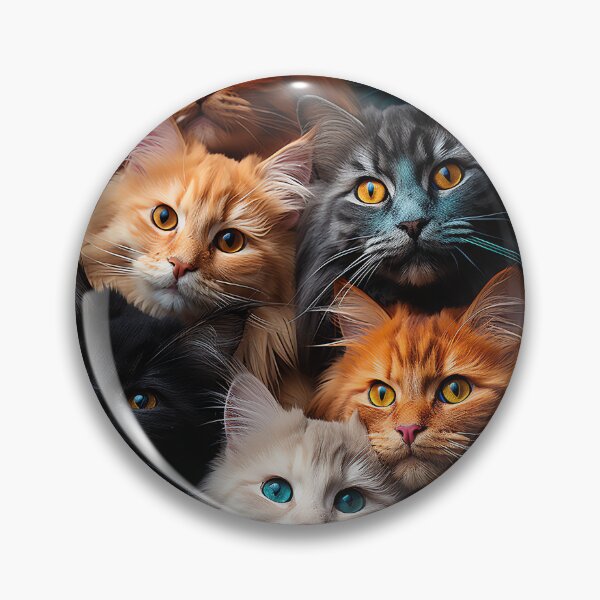Item preview, Adorable Cute Sweet Kawaii Cats - Surreal Vivid Colored Sweet Cats 23 designed and sold by MadeByRobots.