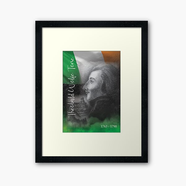Item preview, Wolfe Tone Portrait Wall Art designed and sold by ConorKeeganArt.