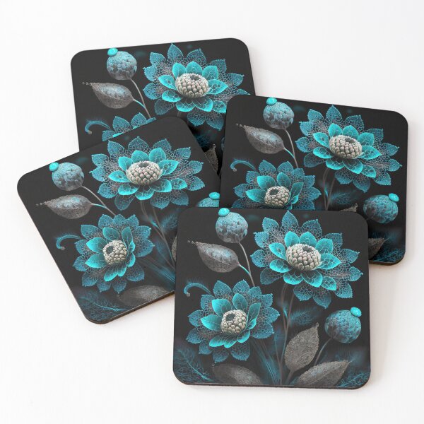 Item preview, Futuristic Flowers Teal designed and sold by Lelijo.