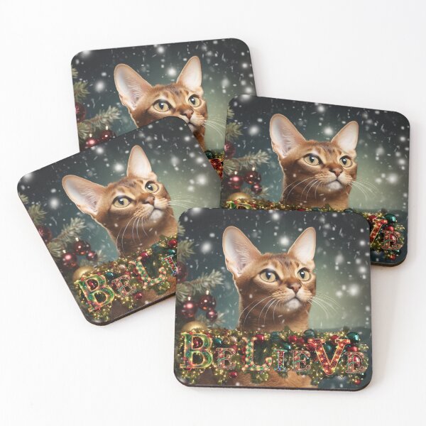 Item preview, Meowy Christmas: Christmas Abyssinian Cat designed and sold by Fantasy Masterpiece.