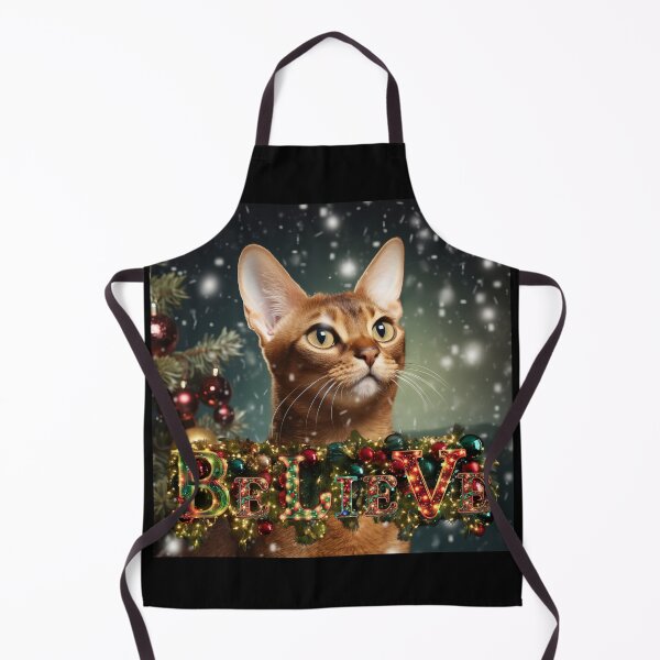 Item preview, Meowy Christmas: Christmas Abyssinian Cat designed and sold by Fantasy Masterpiece.