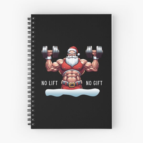 Item preview, Christmas gym weightlifter santa designed and sold by noneko04.