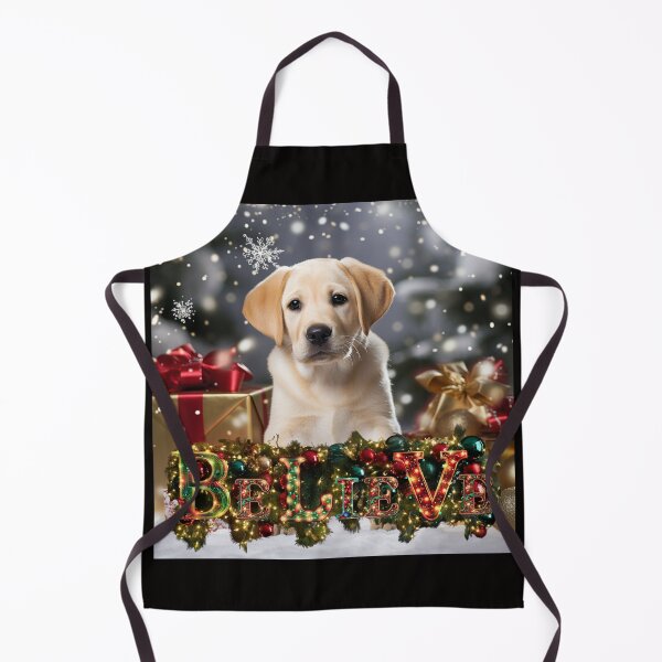 Item preview, Merry Woofmas: Christmas Yellow Lab Puppy designed and sold by Fantasy Masterpiece.