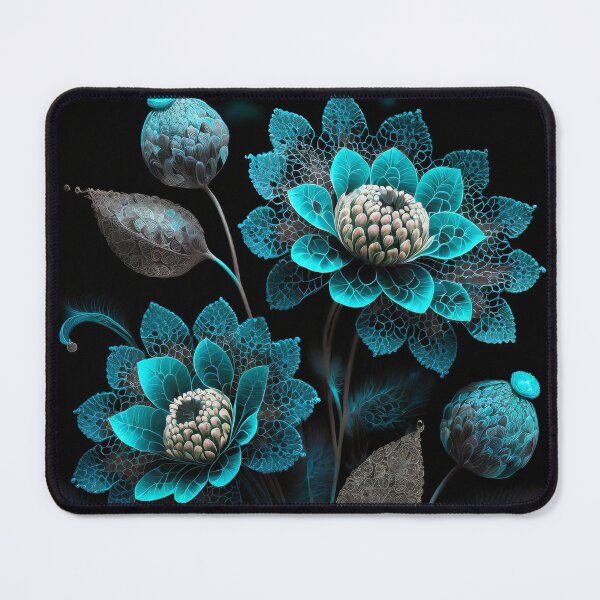 Item preview, Futuristic Flowers Teal designed and sold by Lelijo.