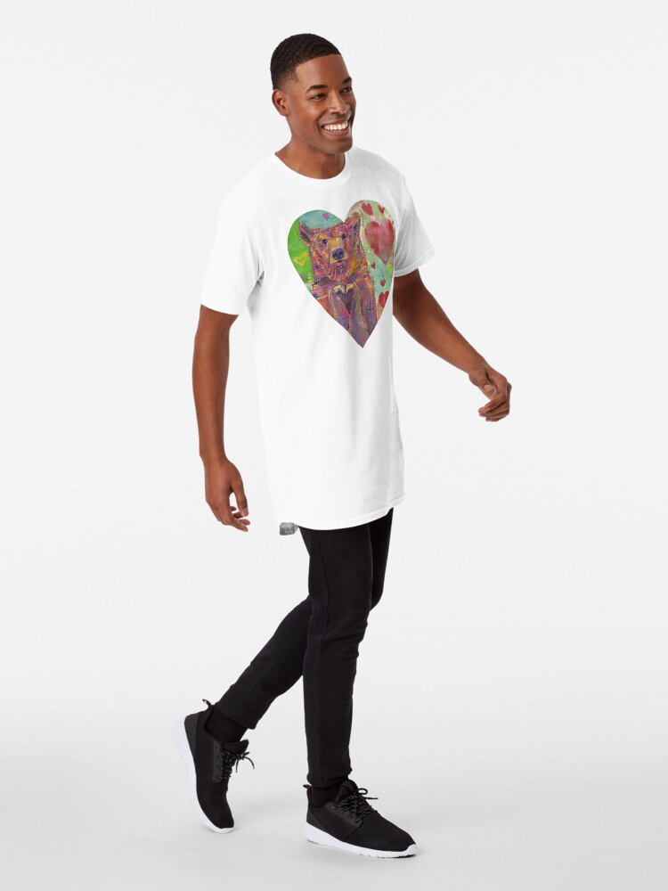 Alternate view of Share the Bear (green) painting - 2014 Long T-Shirt