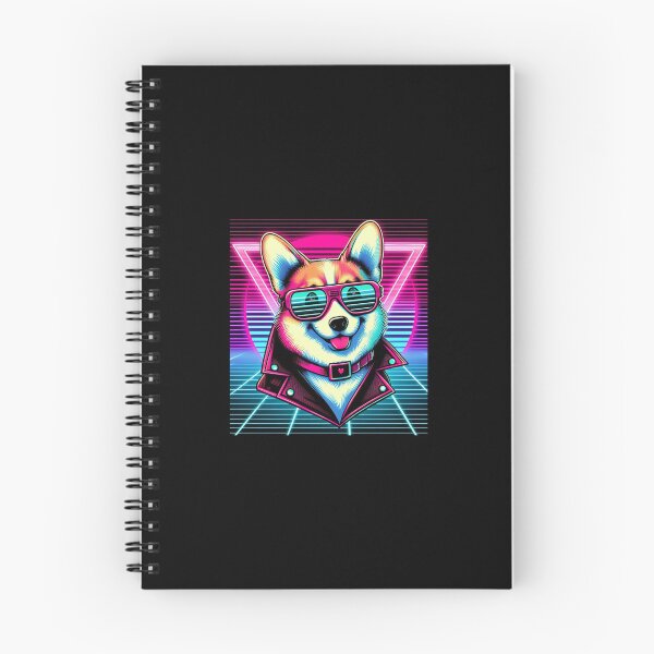 Item preview, Synthwave Corgi designed and sold by BeneathBrkenSky.