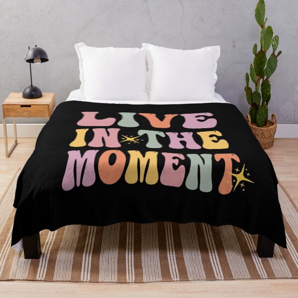 Item preview, Live in the Moment Shirt, Positive Thinking Tshirt, designed and sold by chipmuckdesignn.