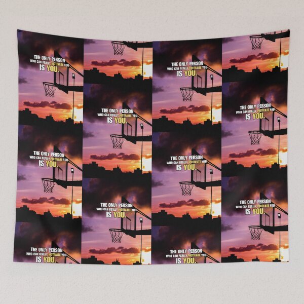 Item preview, Basketball Ring Sunset Motivational & Inspirational Quote designed and sold by hiunlimit.