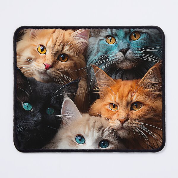 Item preview, Adorable Cute Sweet Kawaii Cats - Surreal Vivid Colored Sweet Cats 24 designed and sold by MadeByRobots.