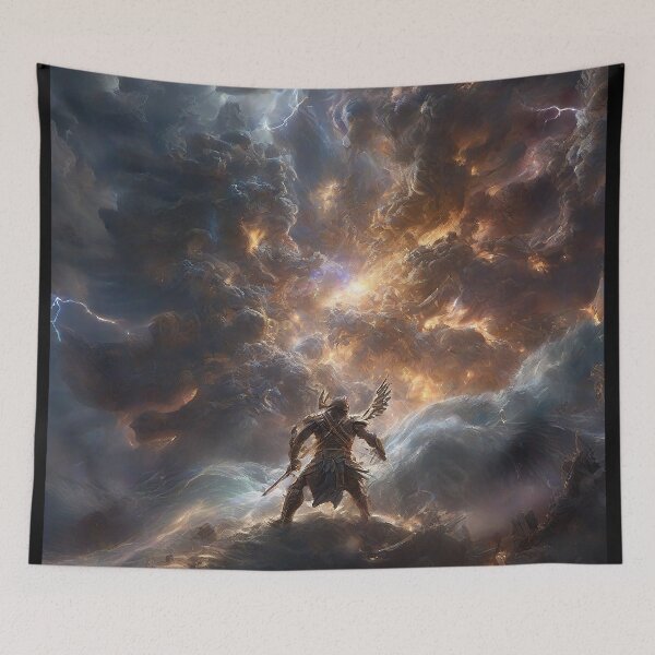 Item preview, Epic Clash: Unleashing the Mythical War of Gods Design designed and sold by Fafa ND.
