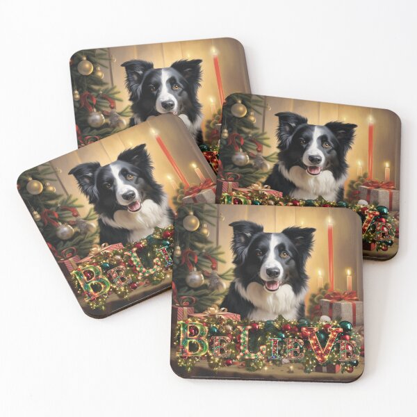 Item preview, Merry Woofmas: Christmas Border Collie designed and sold by Fantasy Masterpiece.