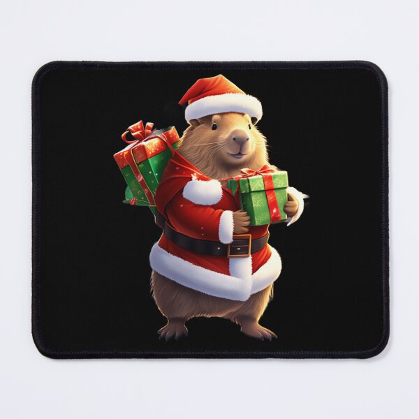 Item preview, Capybara Cute Santa Artwork designed and sold by BrodatyDesign.