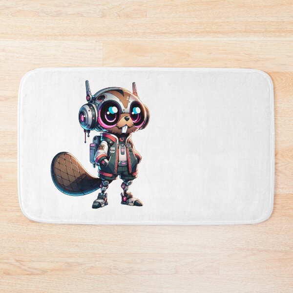 Item preview, Cute Cyberpunk Robot Beaver! designed and sold by kukamatsu.