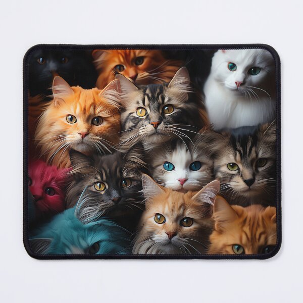 Item preview, Adorable Cute Sweet Kawaii Cats - Surreal Vivid Colored Sweet Cats 27 designed and sold by MadeByRobots.