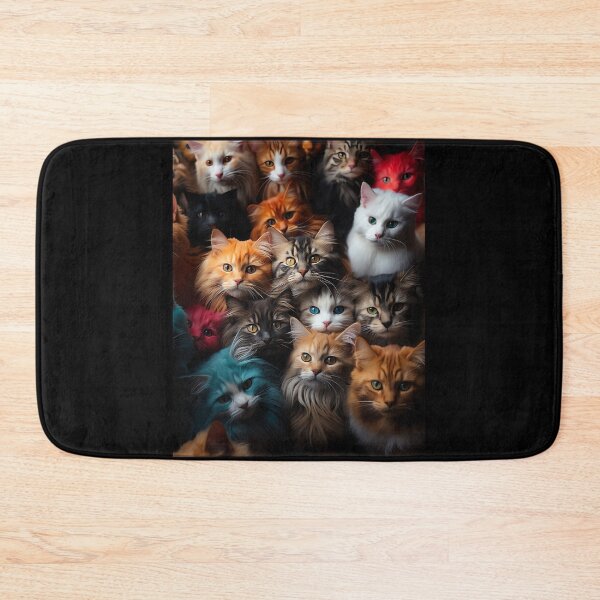 Item preview, Adorable Cute Sweet Kawaii Cats - Surreal Vivid Colored Sweet Cats 27 designed and sold by MadeByRobots.