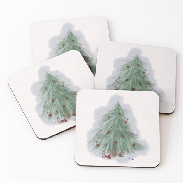 Item preview, Squirrels Decorating Christmas Tree designed and sold by radiantdark.