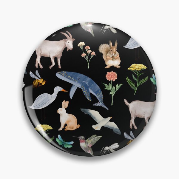 Item preview, Animal Insecto Flor Ave Roedor Ballena Naturaleza Print designed and sold by IntoClearWater.