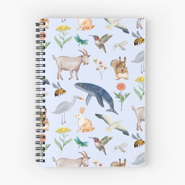 Item preview, Animal Insect Flower Bird Rodent Whale Nature Print designed and sold by IntoClearWater.