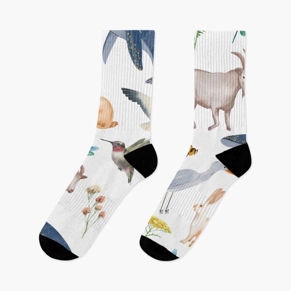 Item preview, Animal Insect Flower Bird Rodent Whale Nature Print designed and sold by IntoClearWater.