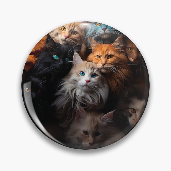 Item preview, Cute Kawaii Adorable Cats - Surreal Vivid Colored Sweet Cats 28 designed and sold by MadeByRobots.