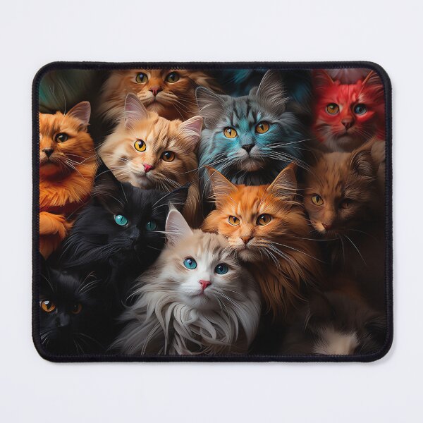 Item preview, Cute Kawaii Adorable Cats - Surreal Vivid Colored Sweet Cats 28 designed and sold by MadeByRobots.