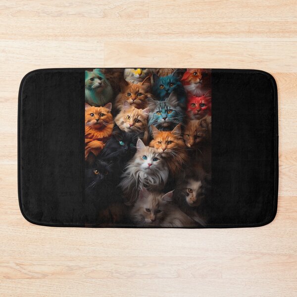Item preview, Cute Kawaii Adorable Cats - Surreal Vivid Colored Sweet Cats 28 designed and sold by MadeByRobots.