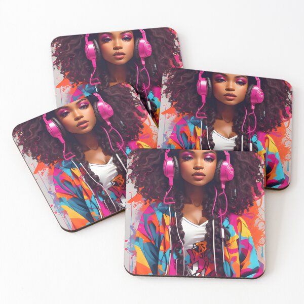 Item preview, Full color black girl designed and sold by vsartmaking.