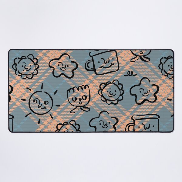 Item preview, Unique Abstract Faces Plaid Seamless Pattern designed and sold by OrangeMG.
