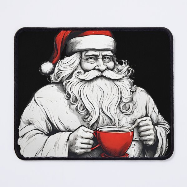 Item preview, Santa with coffee designed and sold by StyleSketch.