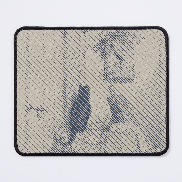 Item preview, Cat and birdcage Diagonal Lines designed and sold by pelagio.