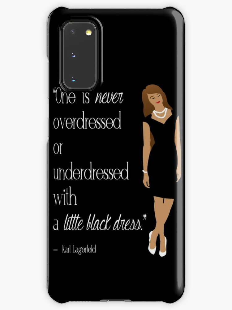 Coque Et Skin Adhesive Samsung Galaxy Petite Robe Noire Karl Lagerfeld Citation Art Par Kissoflife Redbubble