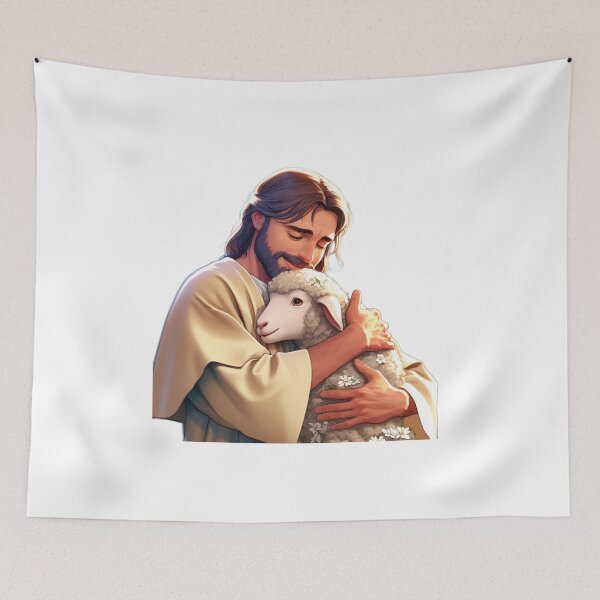 Item preview, Jesus Rescuing the Lost Sheep designed and sold by NoticasDeFe.